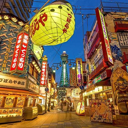 Wutong-40 Minutes Direct To Kansai Airport And 5 Minute Walk To Jr Or Subway Or Nankai Line And 1 Minute To Tsutenkaku The Landmark Of Osaka And Many Japanese Bistros Nearby Kültér fotó